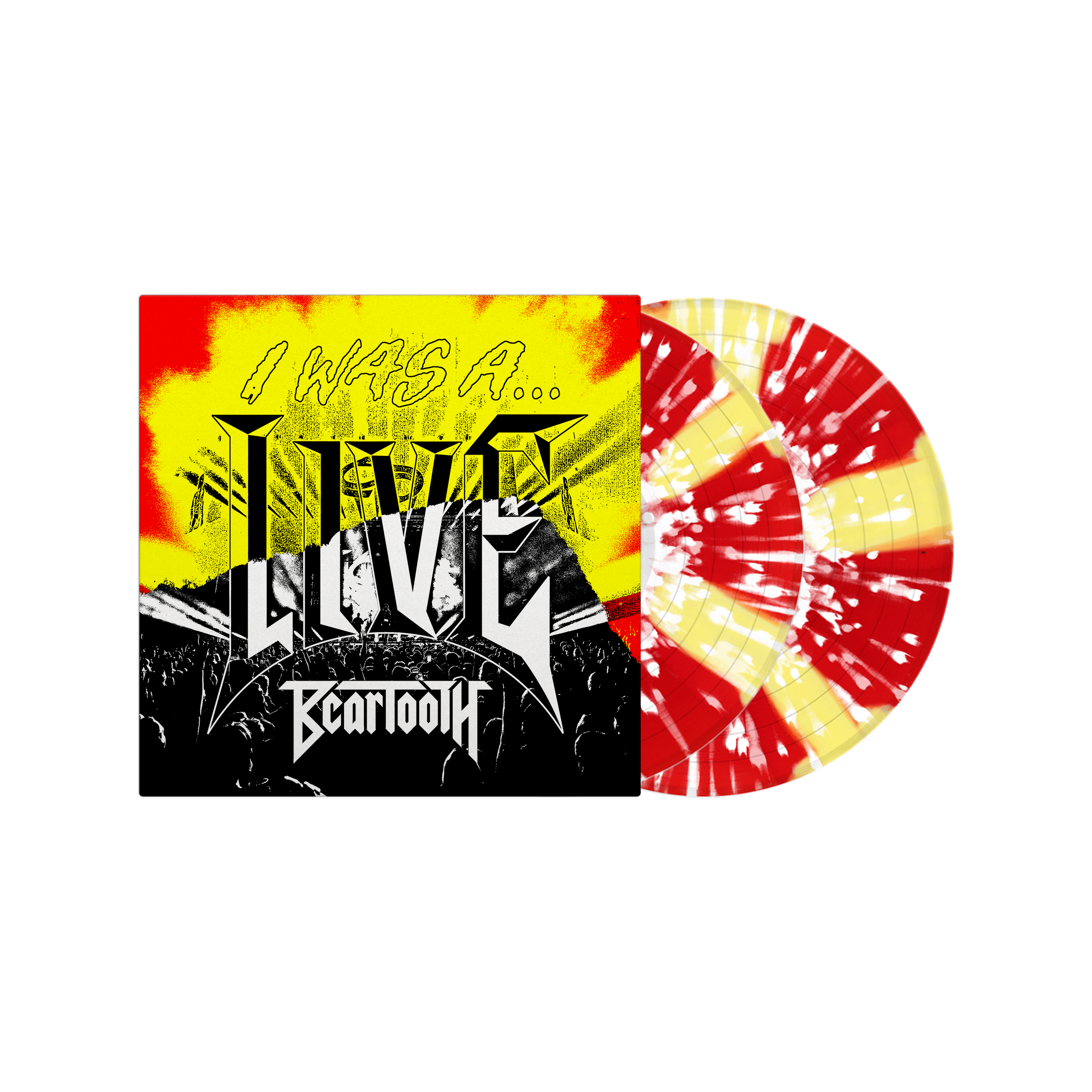 I Was A...LIVE LP (Cornetto Red & Yellow with White Splatter)