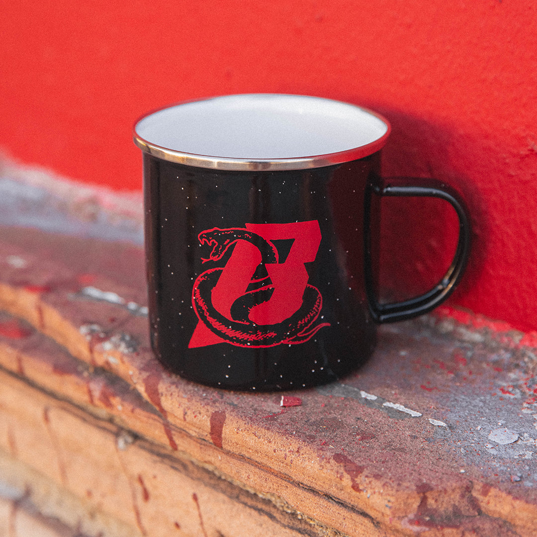 Logo Speckled Camping Mug