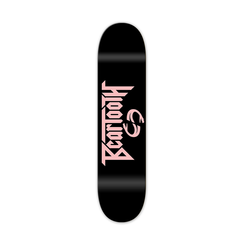 Pink Logo Skate Deck