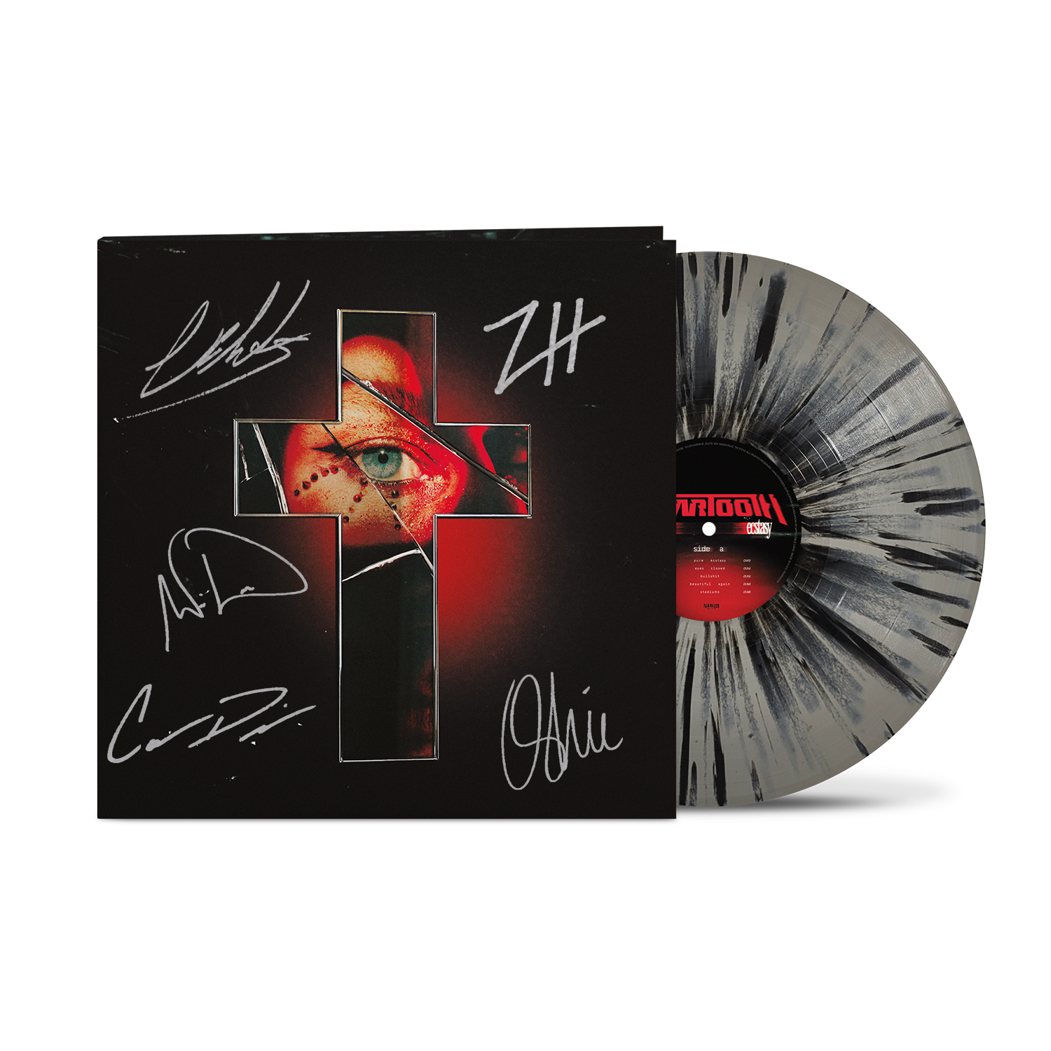 *Autographed* Pure Ecstasy LP - Gunmetal Splatter