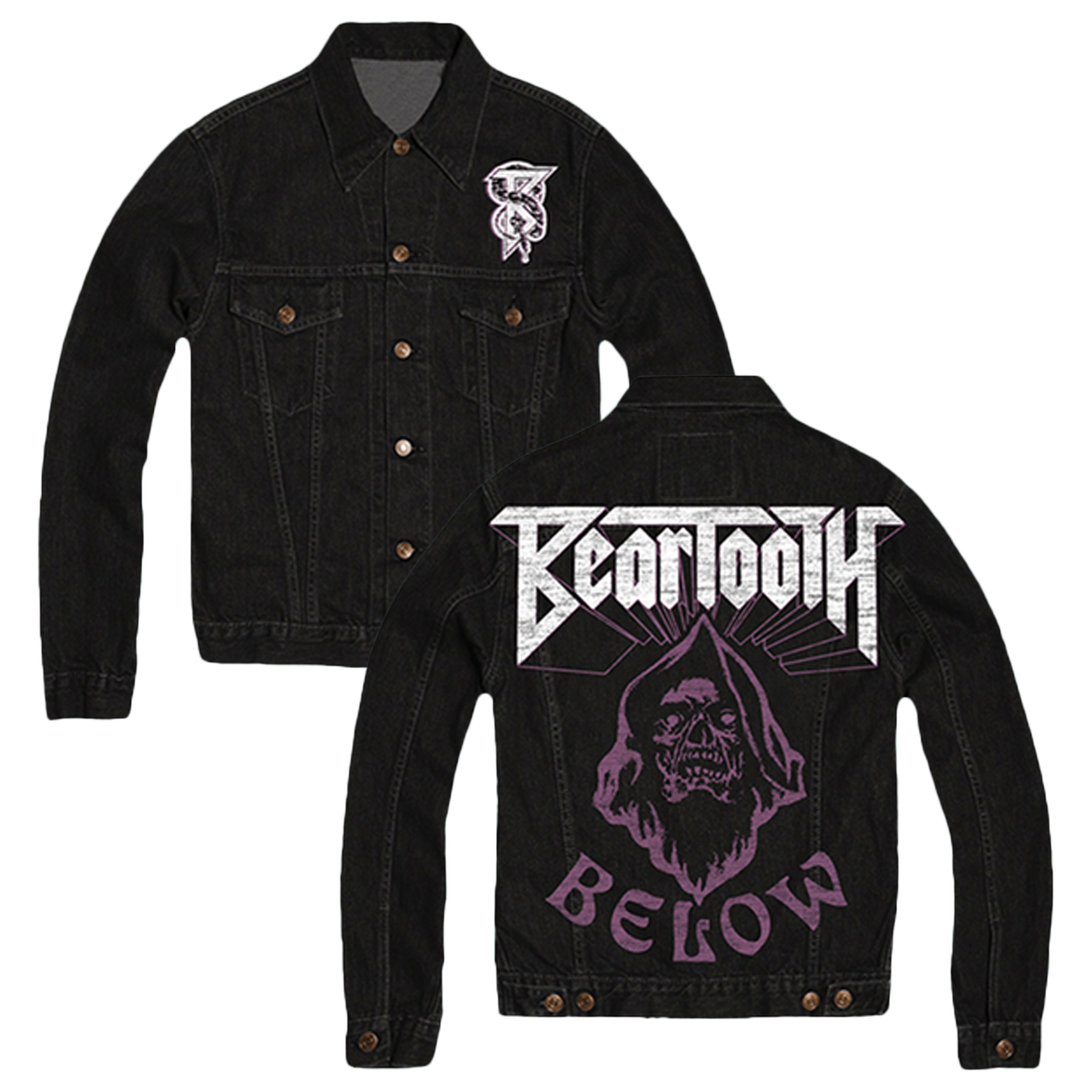 Below Printed Denim Jacket