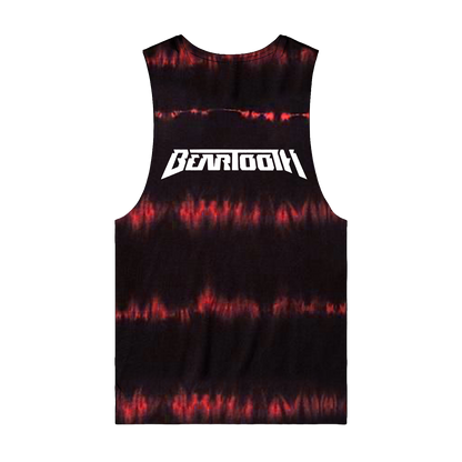 Cross Sleeveless Dye Cut-Off Tank