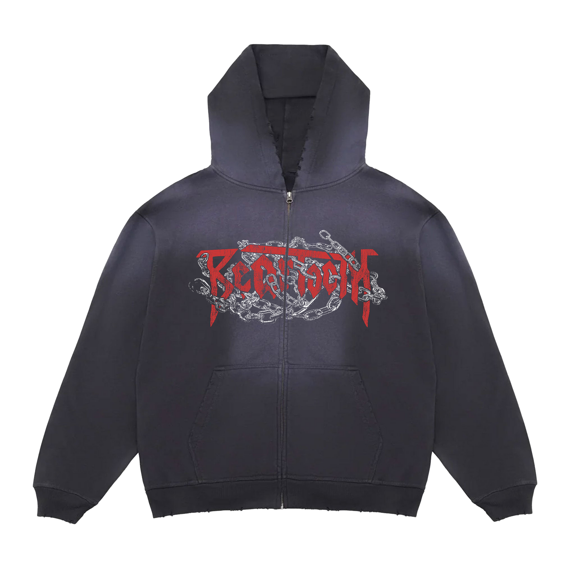 Chain Distressed Potassium Zip-up Hoodie – Beartooth Store