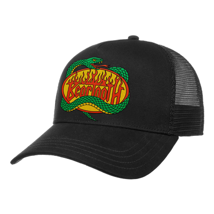 Flaming Snake Trucker Hat