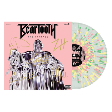 *AUTOGRAPHED* The Surface LP - Clear w/ Pink/Yellow/Green Splatter